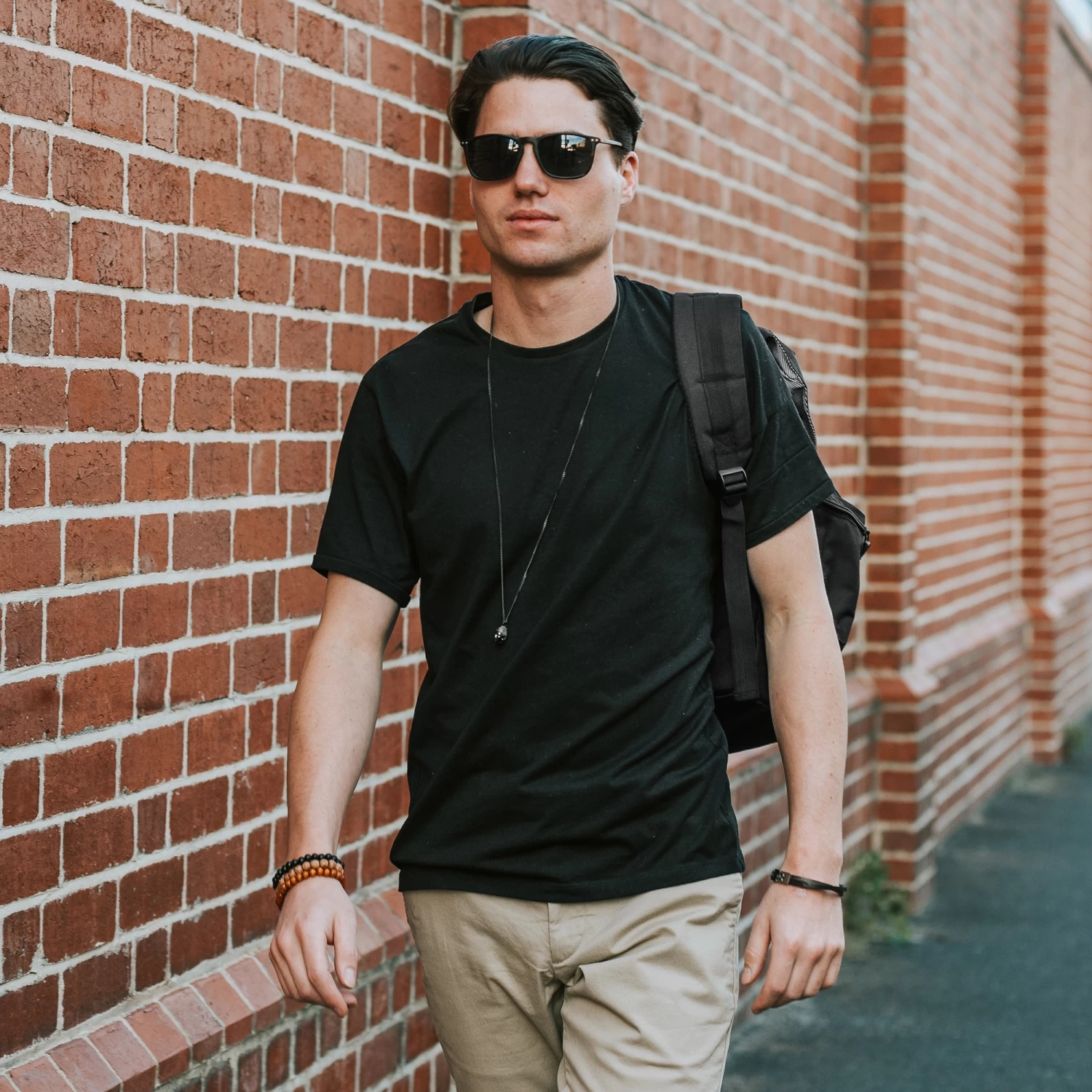 Wade | Tortoise & Dark Grey Polarised Square Sunglasses - Image 6