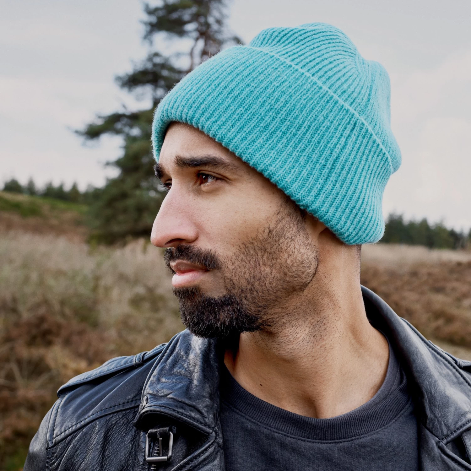 Hiems | Mint Recycled Wool Cuffed Beanie - Image 3