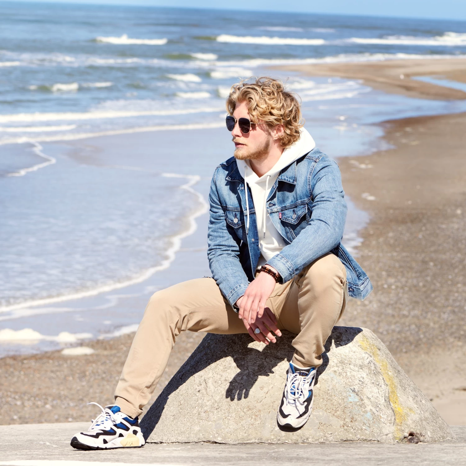 Thea | Gold-Tone & Smoke Grey Stainless Steel Aviator Sunglasses - Image 5