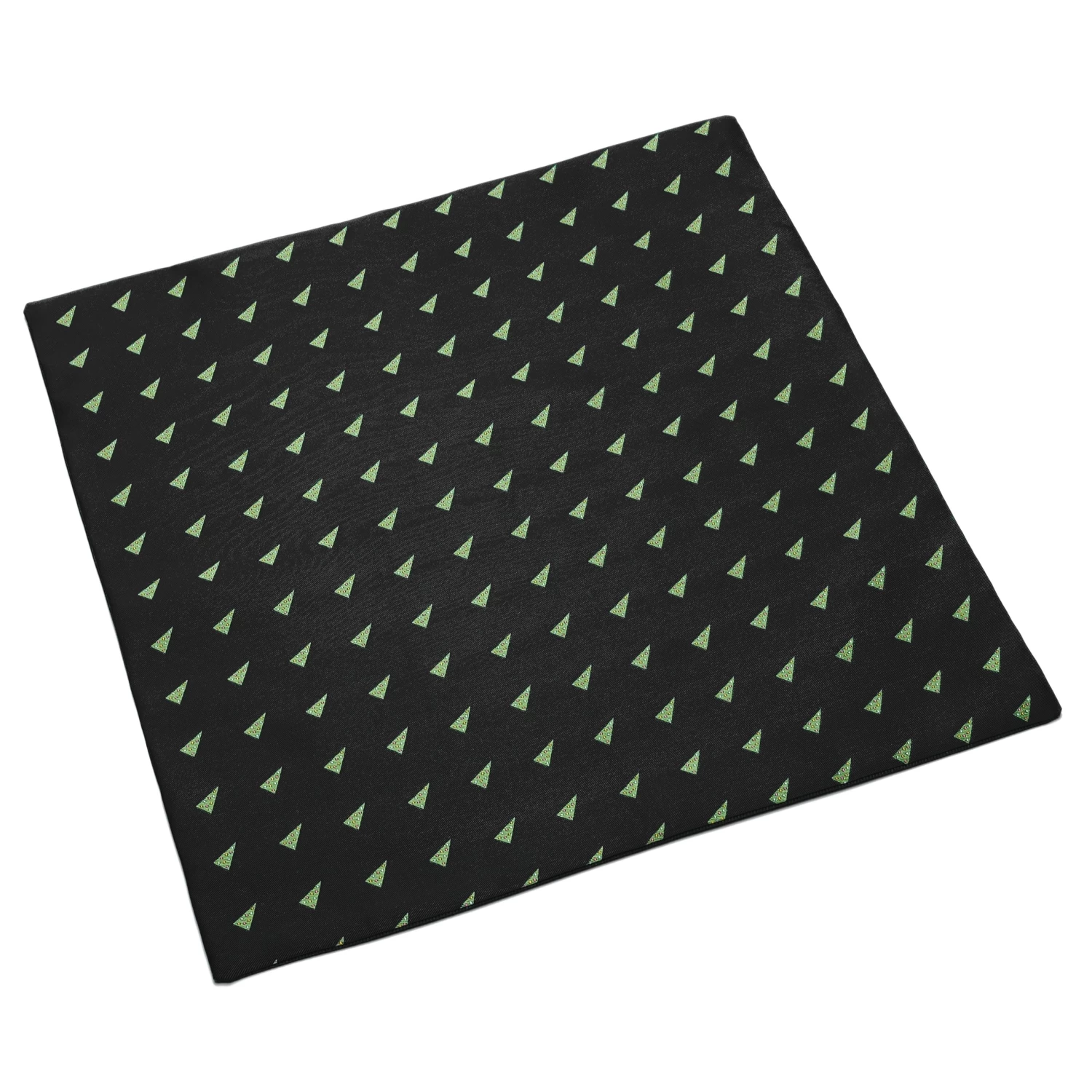 Black Christmas Tree Pattern Pocket Square - Image 4