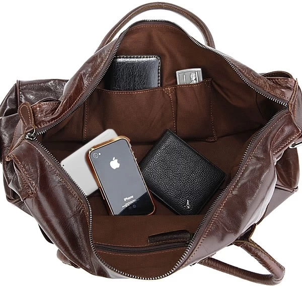 Cognac Brown Vintage Leather Case - Image 2